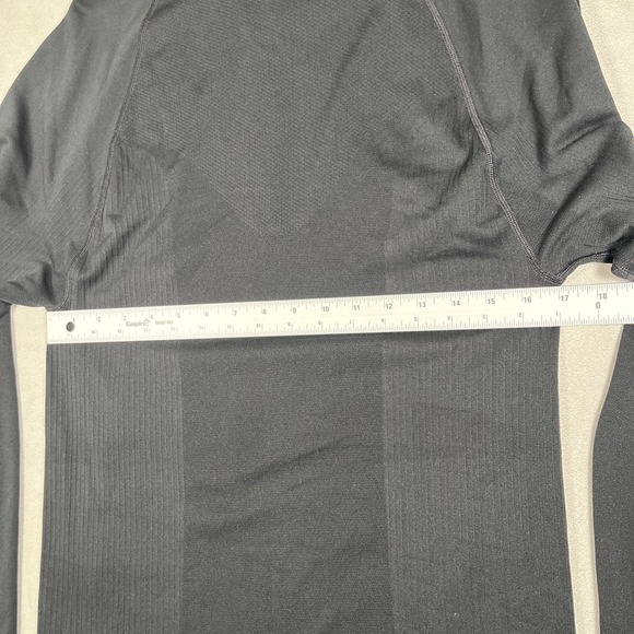 VTG Patagonia Capaline Base Layer Top Men's L Black Pullover 1/4 Zip Gorpcore - Picture 7 of 7